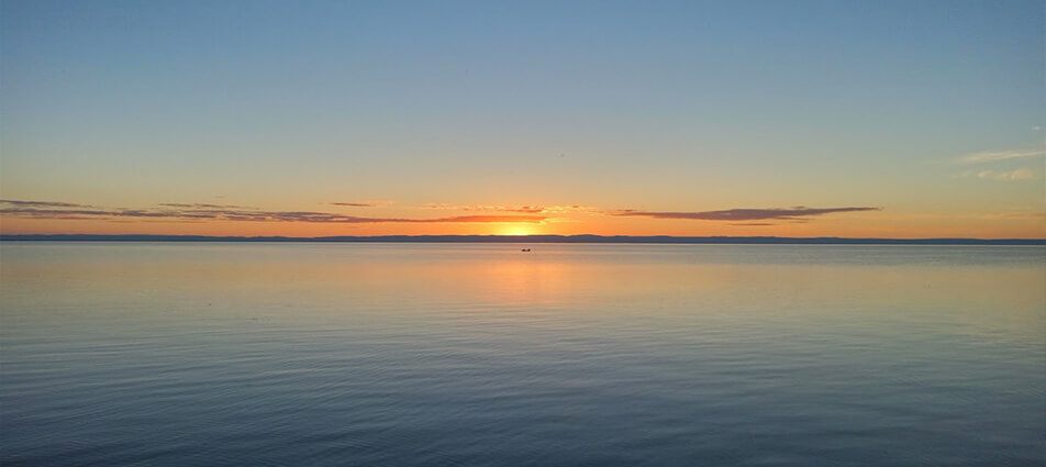 Coucher de soleil sur le lac Baïkal