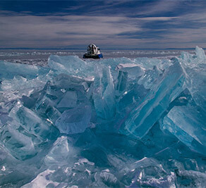 Khivus on Baikal ice